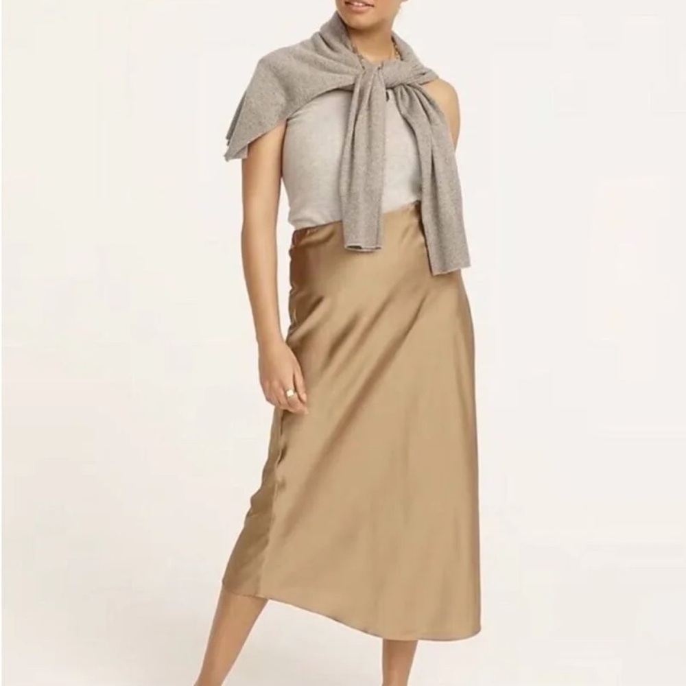J. Crew Classic Camel Skirt NEW